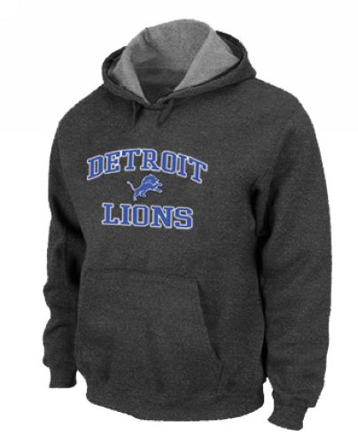 NFL Men's Nike Detroit Lions Heart & Soul Pullover Hoodie - Dark Grey